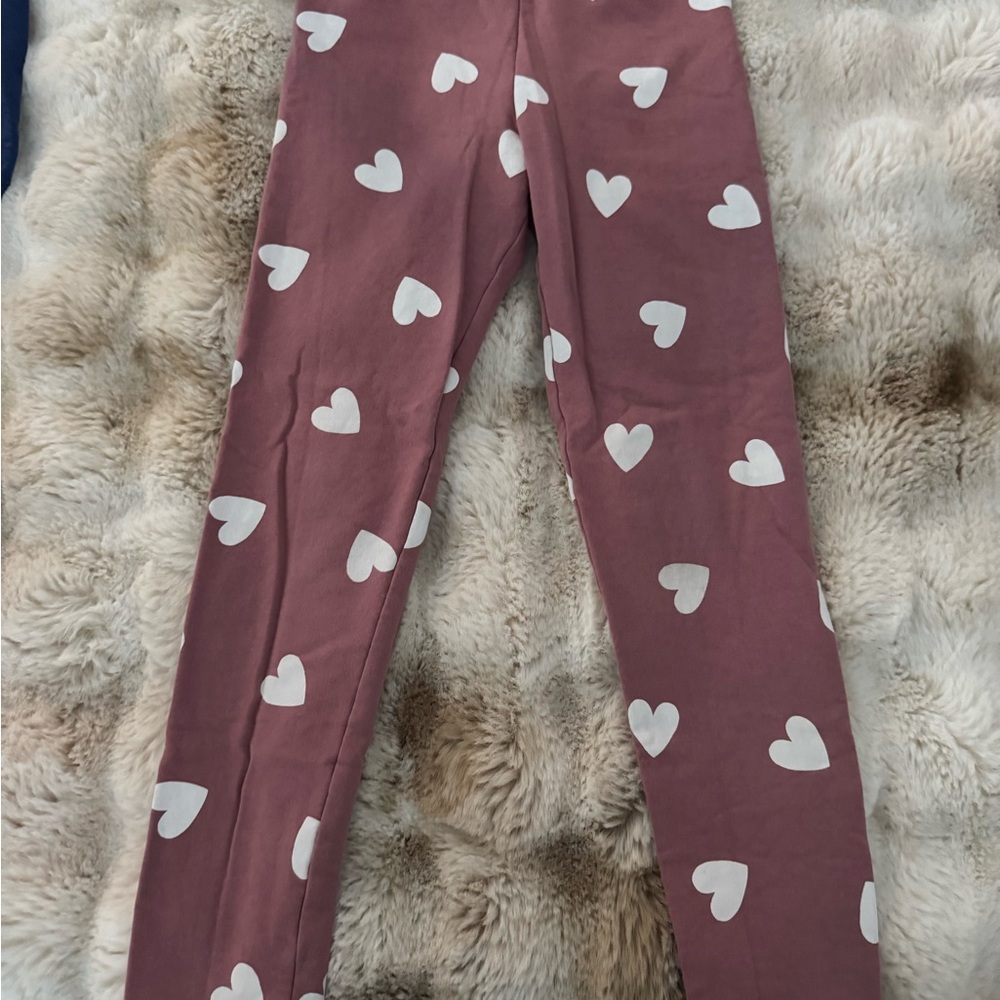 Heart Print Kids Leggings